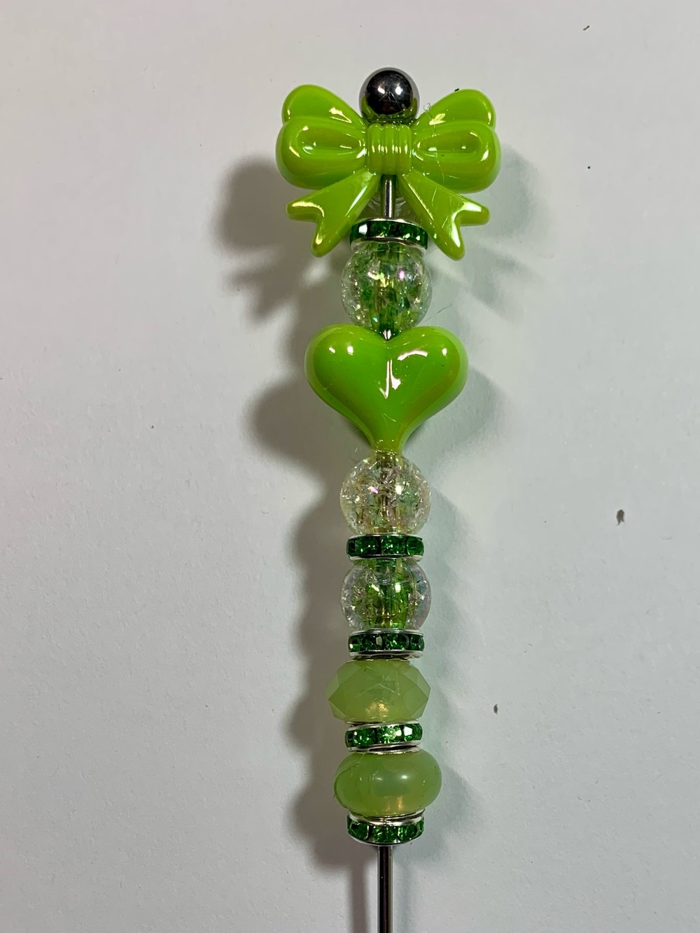 Pokey tool with Green Heart & Bow